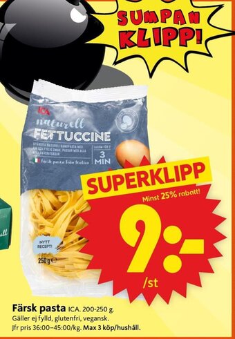 ICA Supermarket Färsk pasta erbjuda