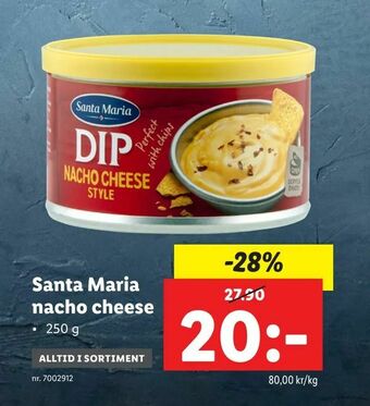 Lidl Santa Maria nacho cheese erbjuda