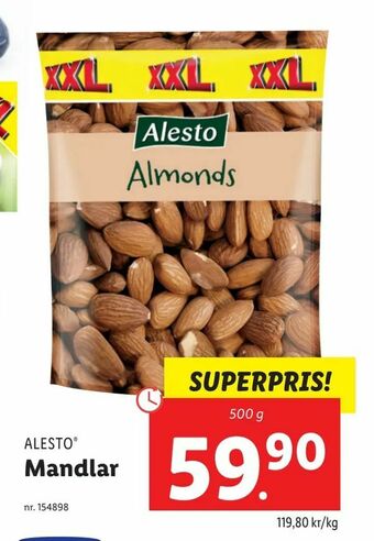 Lidl Mandlar erbjuda