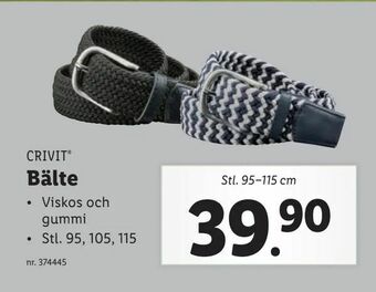 Lidl Bälte erbjuda