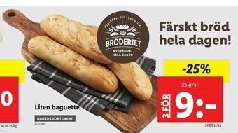 Lidl Liten baguette erbjuda