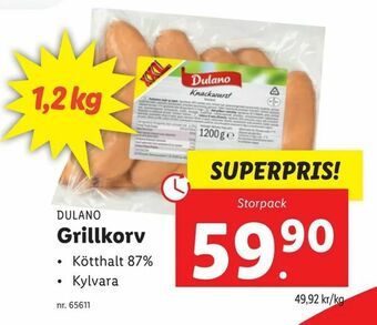 Lidl Grillkorv erbjuda