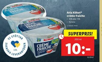 Lidl Arla Köket® crème fraiche erbjuda