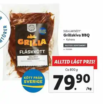 Lidl Grillskiva BBQ erbjuda