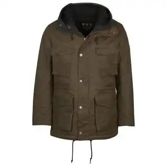 Men's nautic wax jacket fern