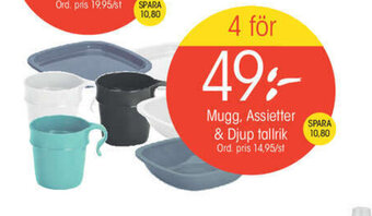 EKO Mugg, Assietter & Djup tallrik erbjuda