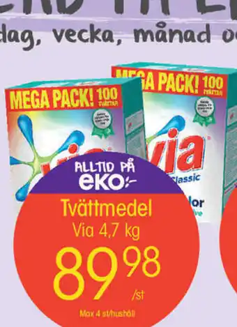 EKO Tvättmedel 4,7kg erbjuda