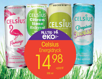 EKO Celsius Energidryck erbjuda