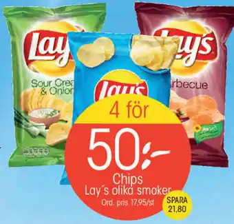 EKO Chips lay's olika smaker erbjuda