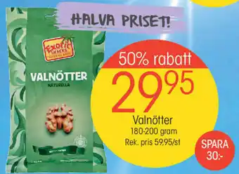 Valnötter 180-200gram