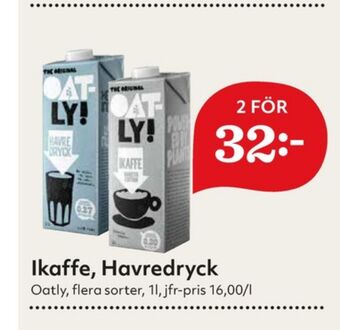Hemköp Oatly havredryck erbjuda