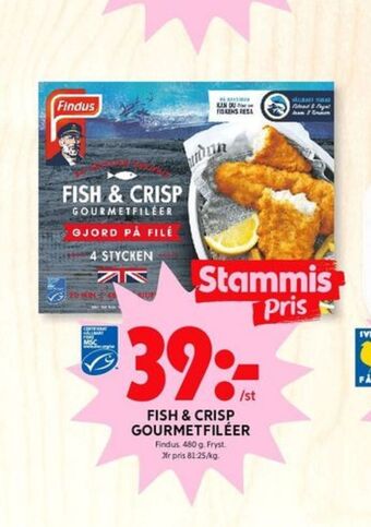 ICA Kvantum Fish & crisp fiskpinnar erbjuda