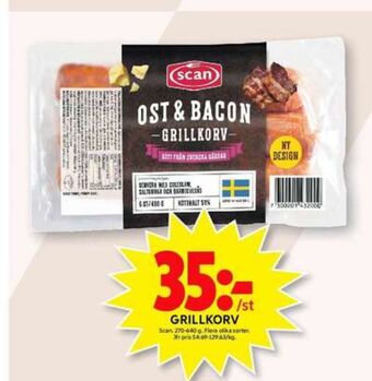 ICA Maxi Scan grillkorv erbjuda