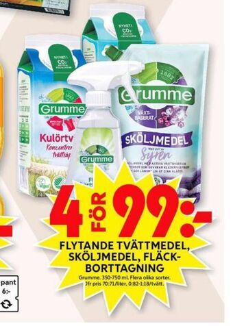 ICA Maxi Grumme fläckborttagning erbjuda