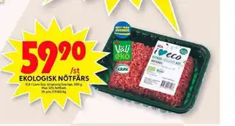 ICA Maxi Ica i love eco nötfärs erbjuda