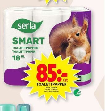 ICA Maxi Smart toalettpapper erbjuda