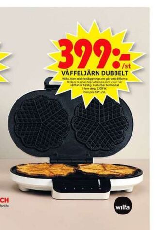 ICA Maxi Wilfa våffeljärn erbjuda