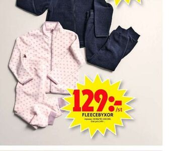 ICA Maxi Mywear fleece byxor erbjuda