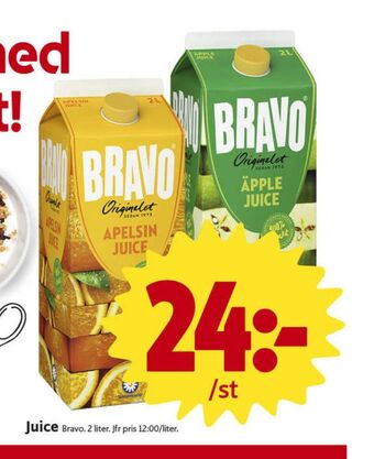 ICA Nära Bravo juice erbjuda