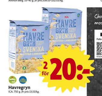 ICA Nära Ica havregryn erbjuda