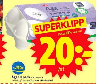 ICA Supermarket Ica ägg erbjuda