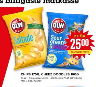 Willys Olw chips erbjuda