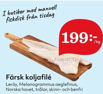 Färsk Koljafilé