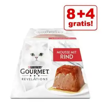 Zooplus 8 + 4 på köpet! gourmet revelations mousse kattmat erbjuda