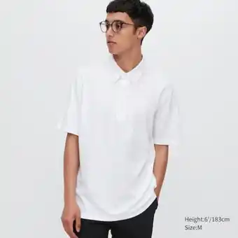 Airism piqué polo shirt