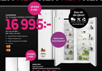 Elon Husqvarna Kyl- & fryspaket QR2462W-H/QT3462W-V erbjuda