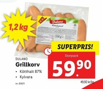 Lidl Grillkorv erbjuda