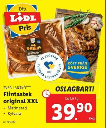 Lidl Flintastek original XXL erbjuda