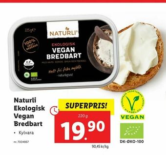 Lidl Naturli Ekologisk Vegan Bredbart erbjuda