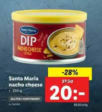 Lidl Santa Maria nacho cheese erbjuda