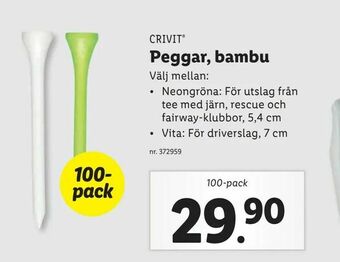 Lidl Peggar, bambu erbjuda