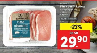 Lidl Färsk benfri kotlett erbjuda