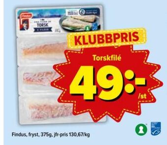 Östenssons Findus torskfilé erbjuda