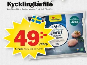 Pekås Kronfågel kycklinglårfilé erbjuda