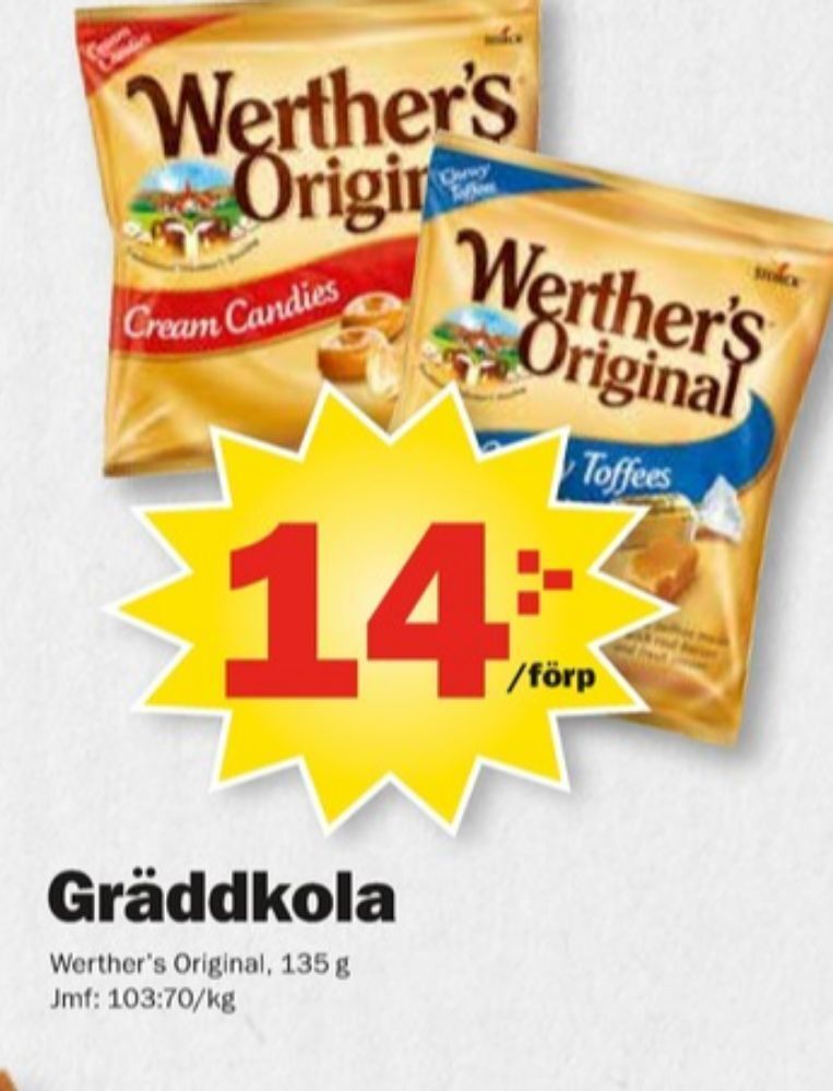 Werthers Original Godispåsar Erbjudande Hos Pekås