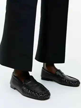 Leather loafers