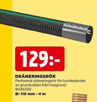 Jem&Fix Dräneringsrör erbjuda