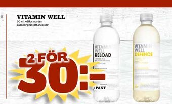 Bonum Matmarknad Vitamin well erbjuda