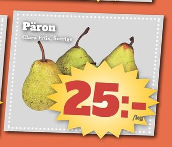 Bonum Matmarknad Päron erbjuda
