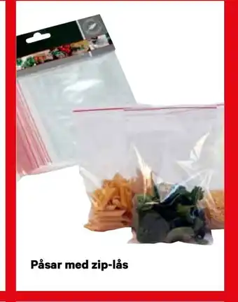 Påsar med zip-lås
