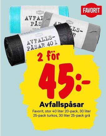 City Gross Avfallspåsar erbjuda
