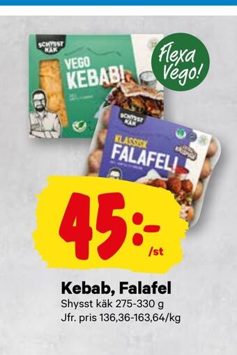 City Gross Kebab, falafel erbjuda