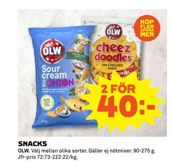 Coop Extra Snacks erbjuda
