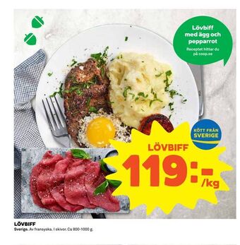Coop Extra Lövbiff erbjuda