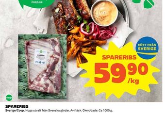 Coop Daglivs Spareribs erbjuda