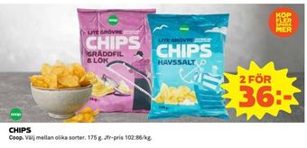 Coop Daglivs Chips erbjuda